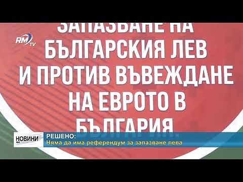 Решено: Няма да има референдум за запазване лева