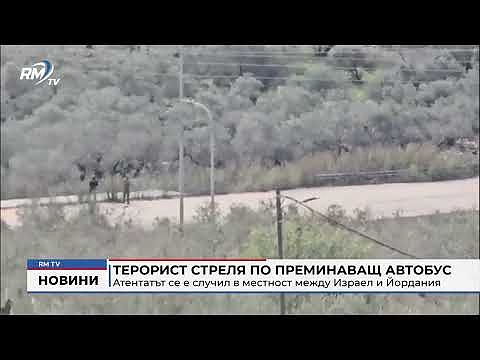 Терорист стреля по преминаващ автобус: Атентатът се е случил в местност между Израел и Йордания