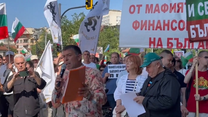 Заради еврото и референдума: Протест пред централата на ГЕРБ в София