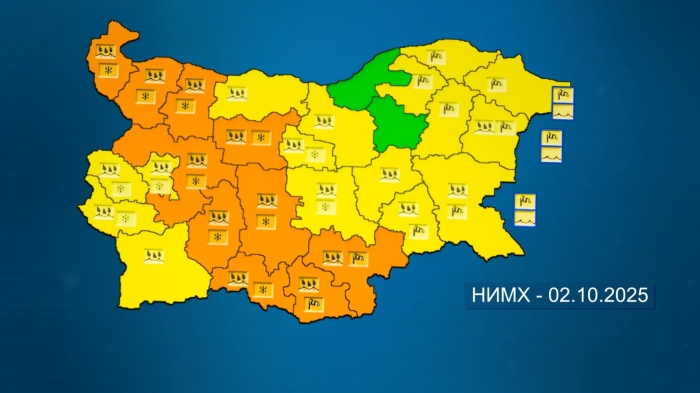 Опасно време за утре: Силен вятър и значителни валежи