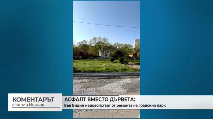 Асфалт вместо дървета: Във Видин недоволстват срещу ремонт на крайдунавския парк (\"Коментарът\" - 15.04.26 г.) 